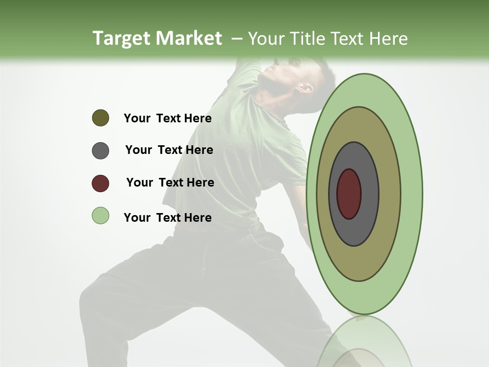 Teenager Fitness Pose PowerPoint Template