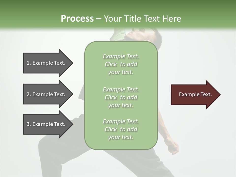 Teenager Fitness Pose PowerPoint Template