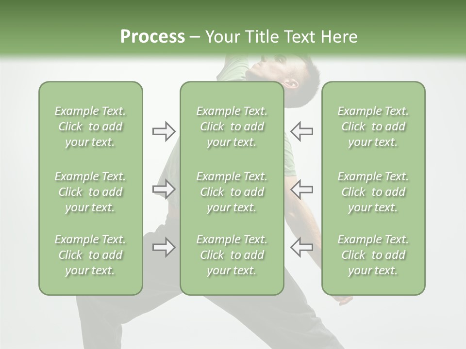 Teenager Fitness Pose PowerPoint Template