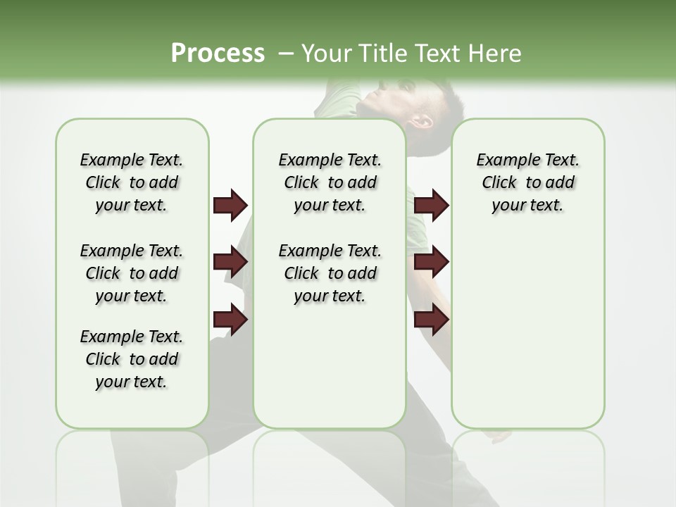 Teenager Fitness Pose PowerPoint Template