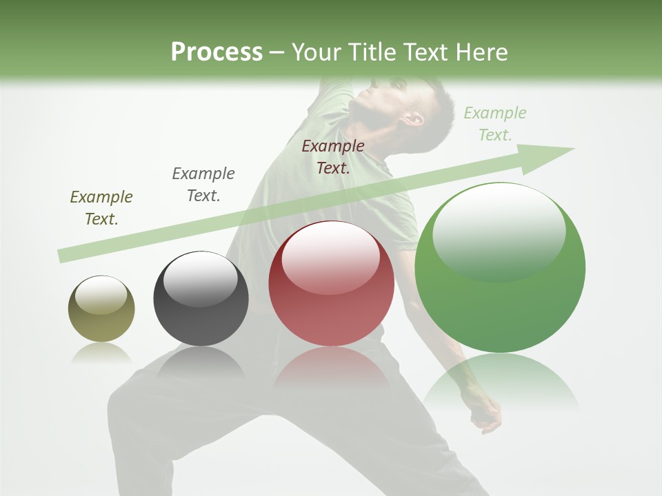 Teenager Fitness Pose PowerPoint Template