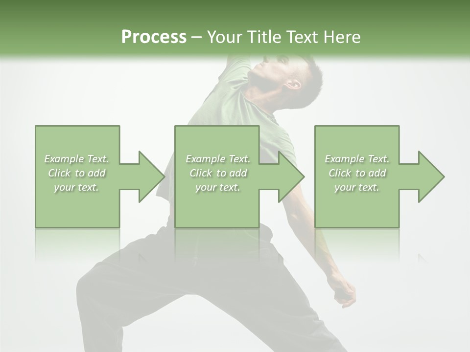 Teenager Fitness Pose PowerPoint Template