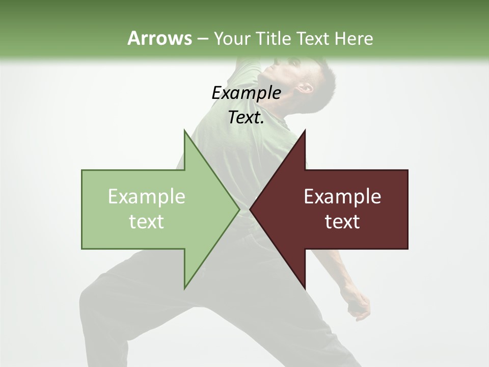 Teenager Fitness Pose PowerPoint Template