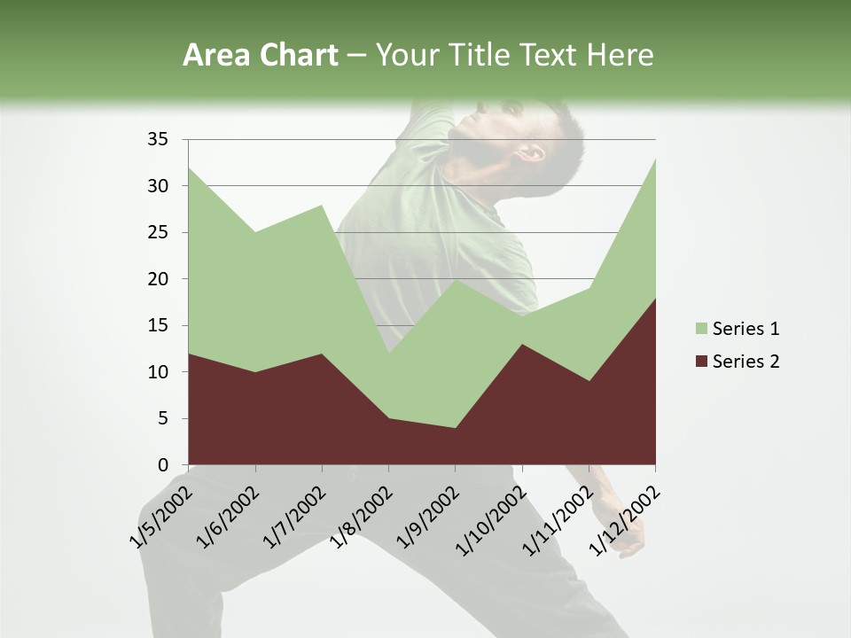 Teenager Fitness Pose PowerPoint Template