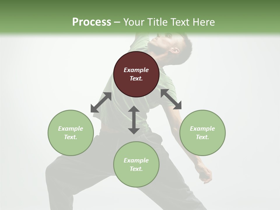 Teenager Fitness Pose PowerPoint Template