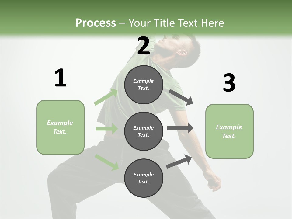 Teenager Fitness Pose PowerPoint Template