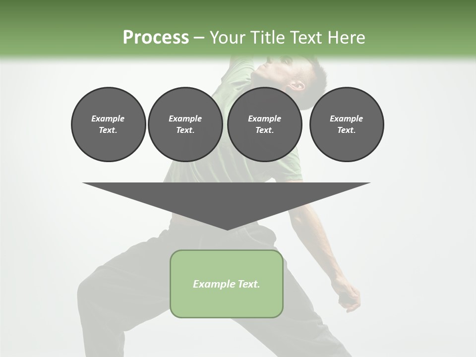 Teenager Fitness Pose PowerPoint Template