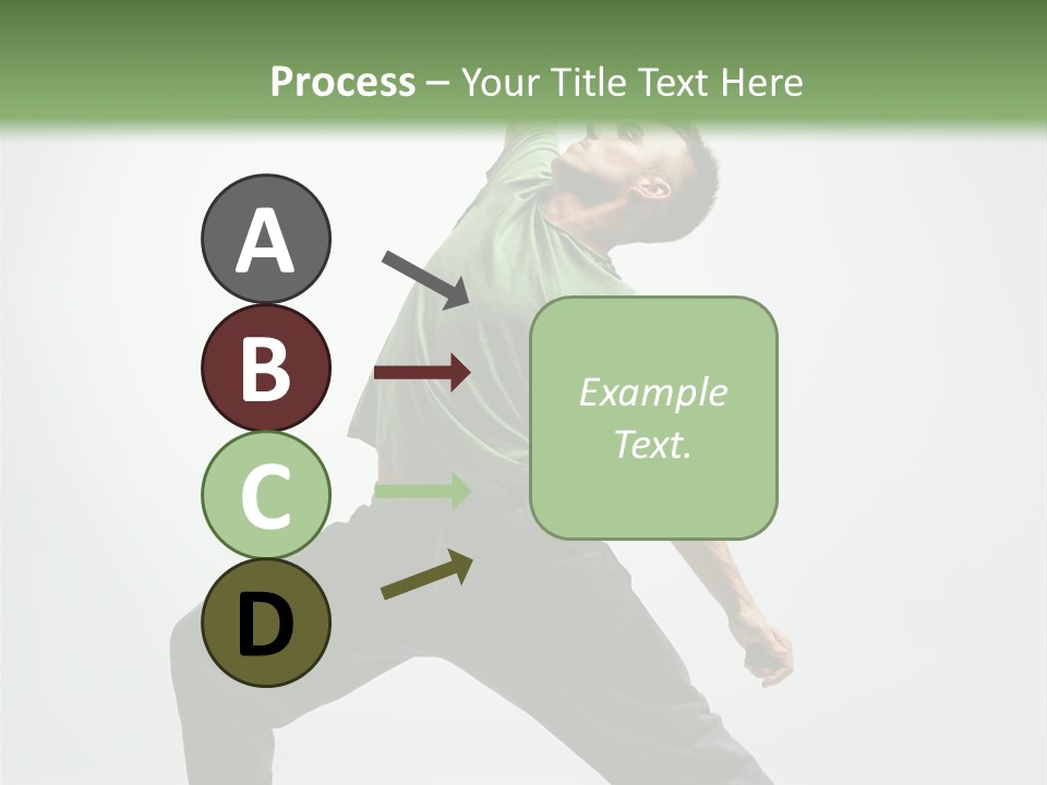 Teenager Fitness Pose PowerPoint Template