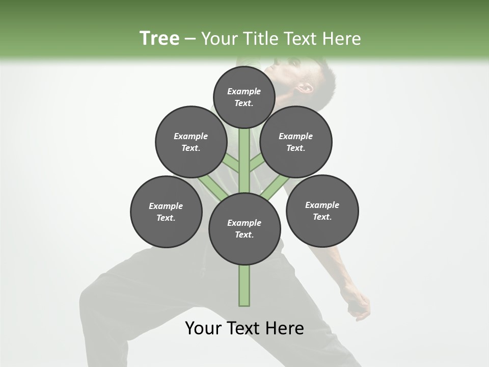 Teenager Fitness Pose PowerPoint Template