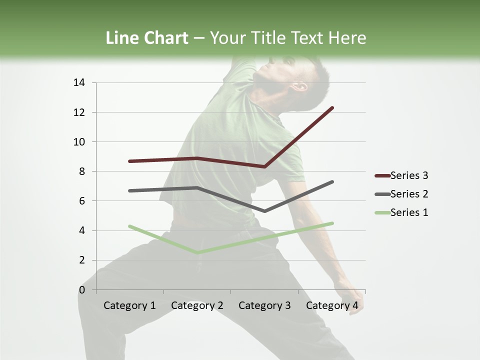 Teenager Fitness Pose PowerPoint Template