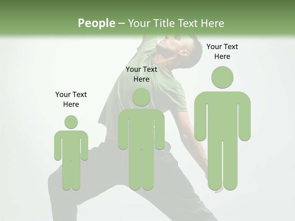 Teenager Fitness Pose PowerPoint Template