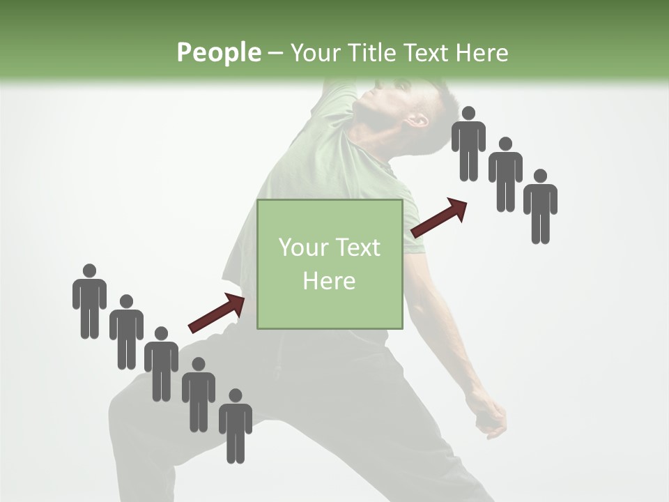 Teenager Fitness Pose PowerPoint Template