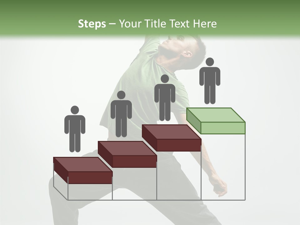 Teenager Fitness Pose PowerPoint Template