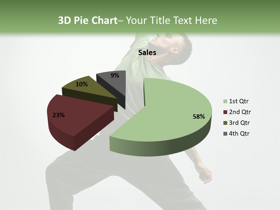 Teenager Fitness Pose PowerPoint Template