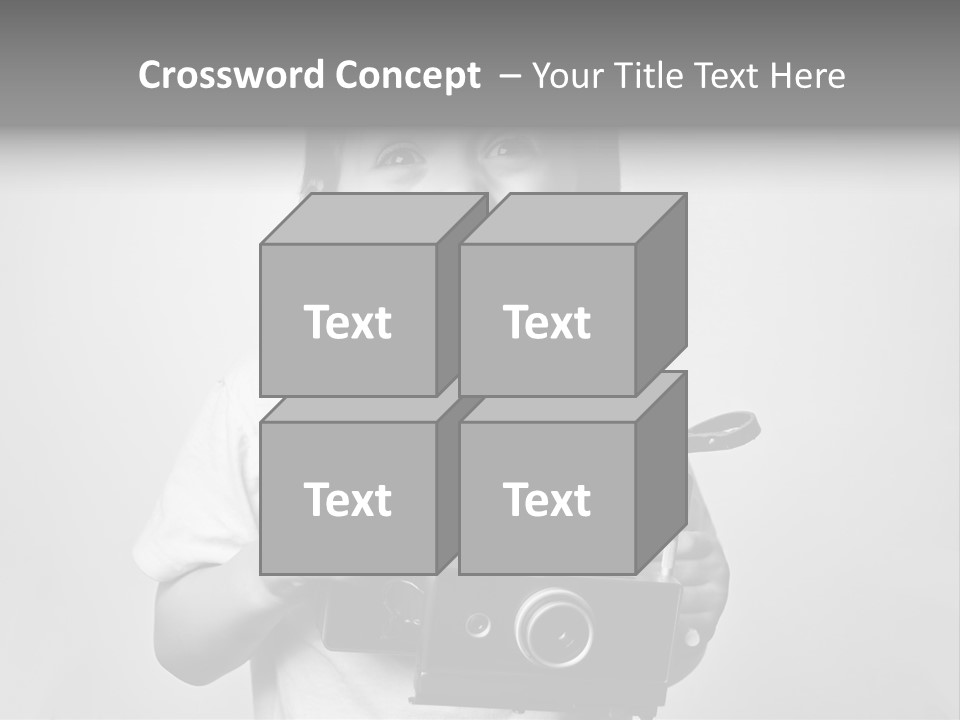 Photo Cute Boy PowerPoint Template