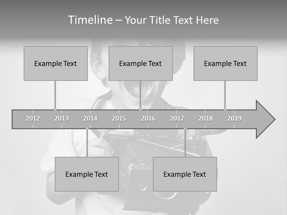 Photo Cute Boy PowerPoint Template