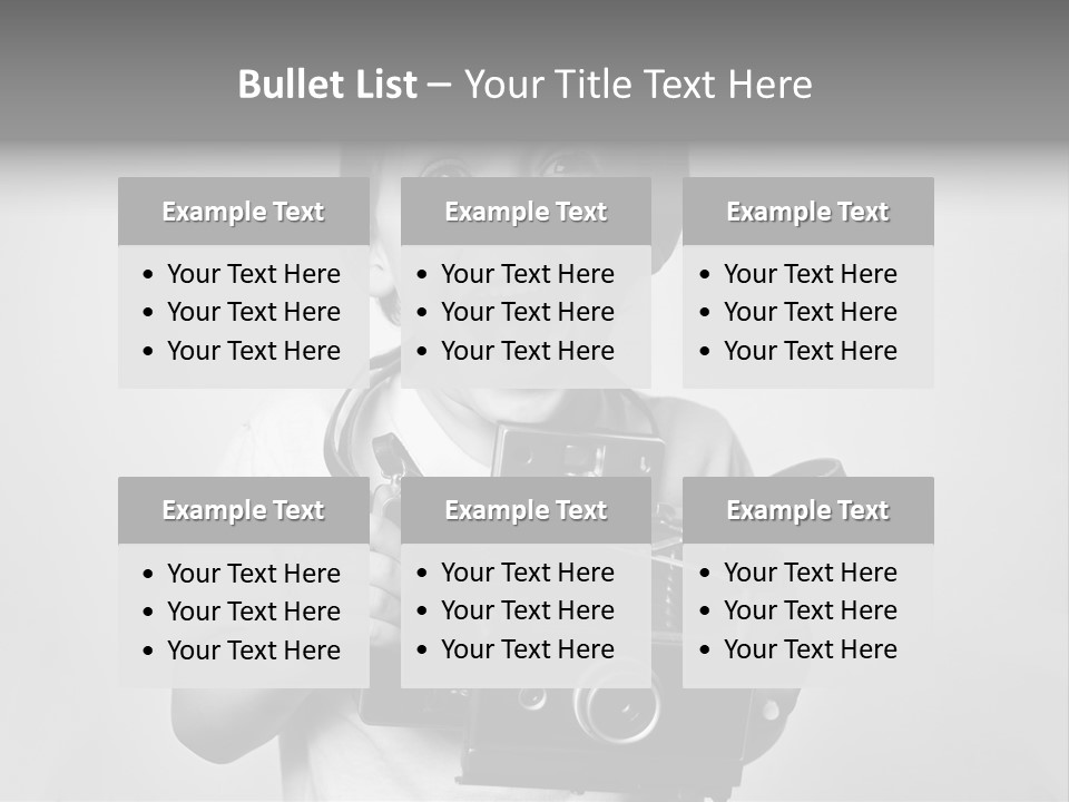 Photo Cute Boy PowerPoint Template