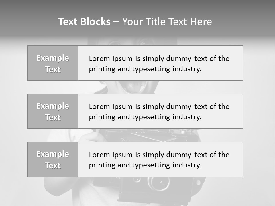 Photo Cute Boy PowerPoint Template