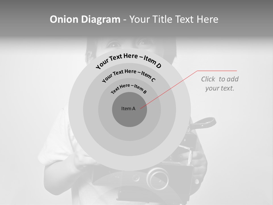 Photo Cute Boy PowerPoint Template