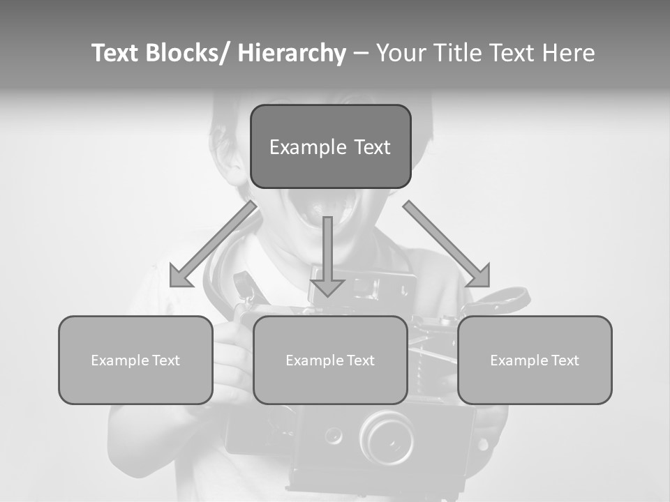 Photo Cute Boy PowerPoint Template