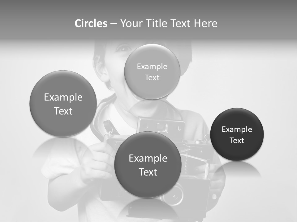 Photo Cute Boy PowerPoint Template