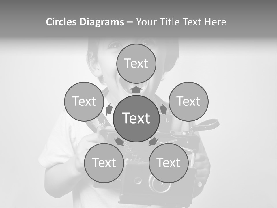 Photo Cute Boy PowerPoint Template