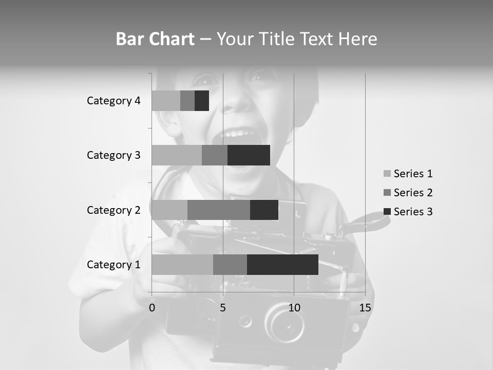 Photo Cute Boy PowerPoint Template