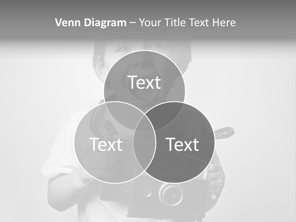 Photo Cute Boy PowerPoint Template