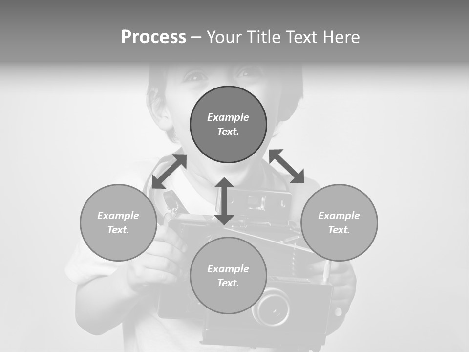 Photo Cute Boy PowerPoint Template