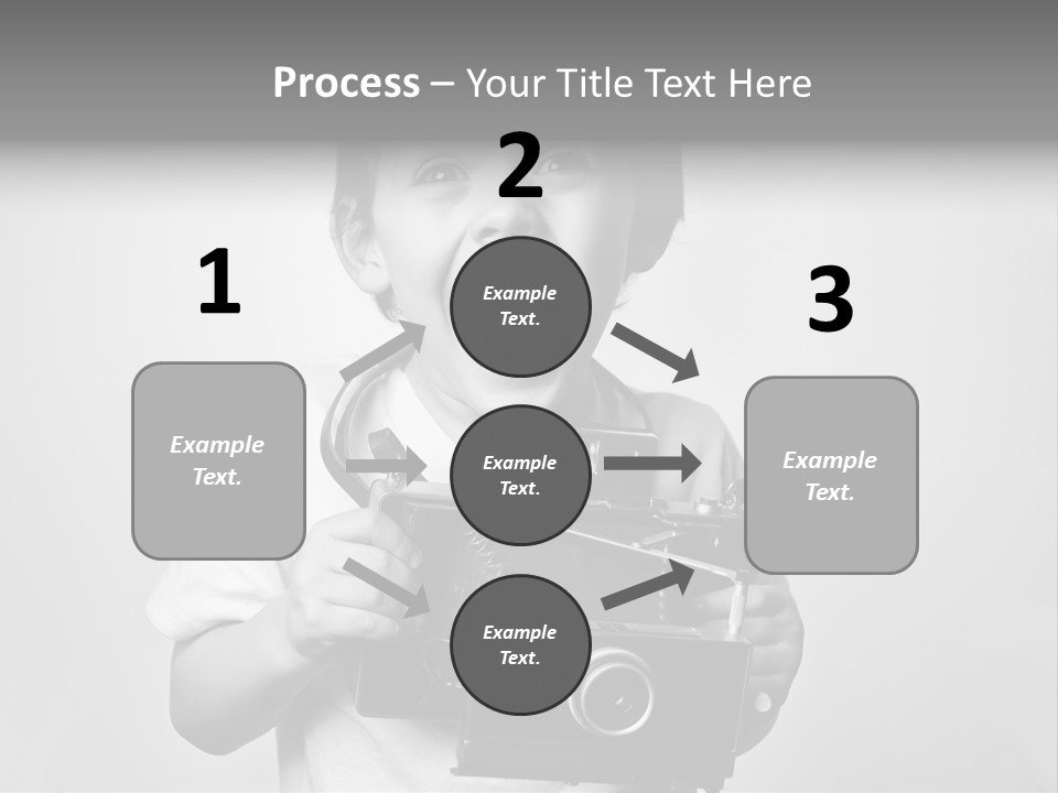 Photo Cute Boy PowerPoint Template