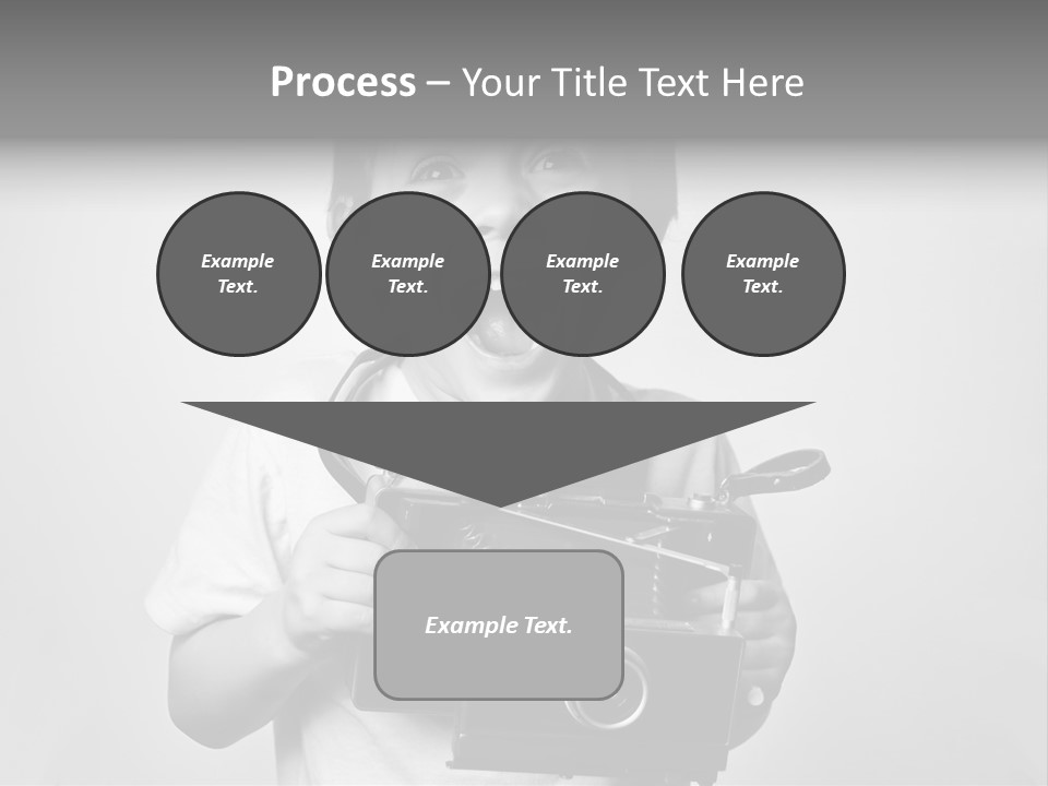 Photo Cute Boy PowerPoint Template