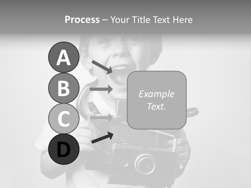 Photo Cute Boy PowerPoint Template