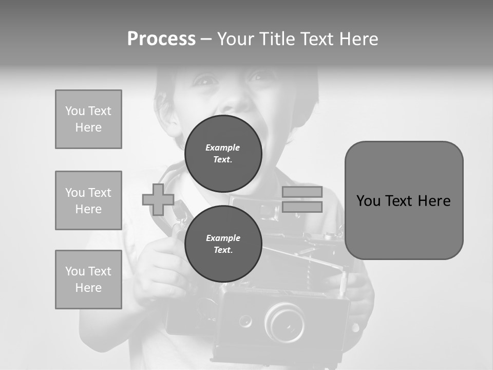 Photo Cute Boy PowerPoint Template