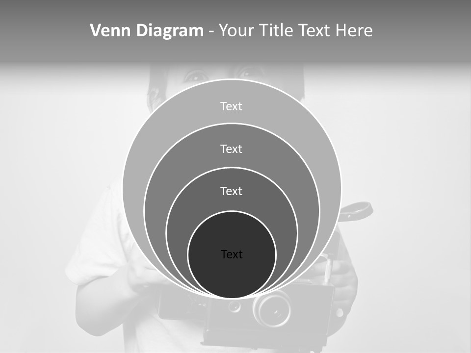 Photo Cute Boy PowerPoint Template