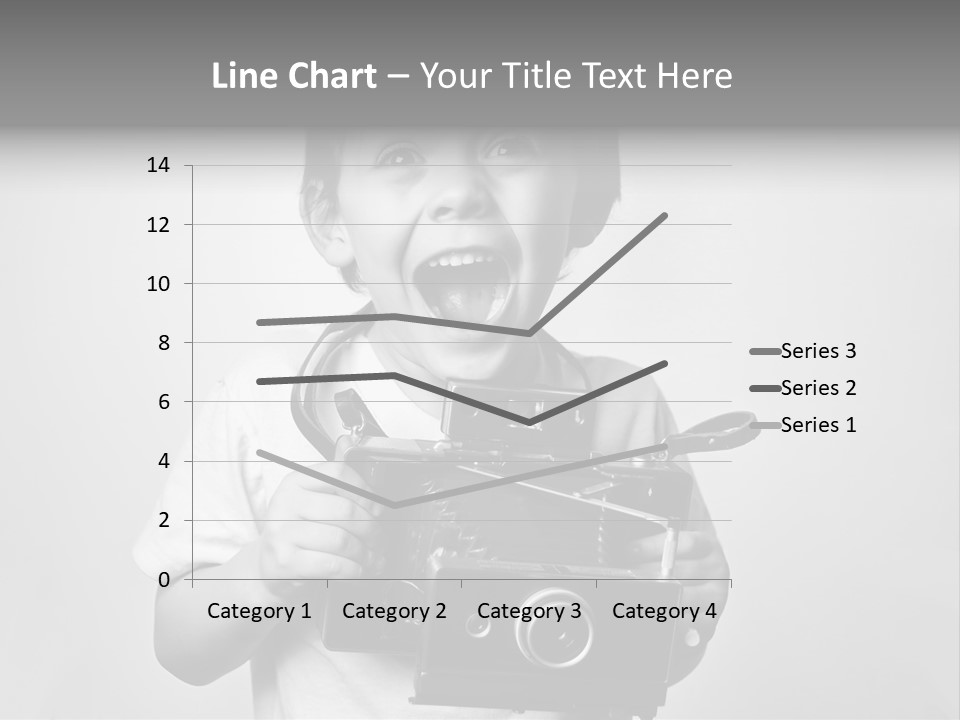 Photo Cute Boy PowerPoint Template