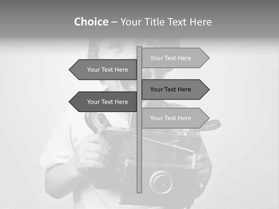 Photo Cute Boy PowerPoint Template