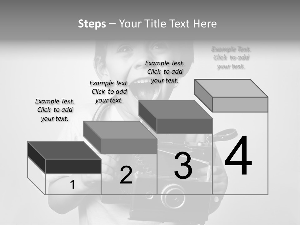 Photo Cute Boy PowerPoint Template