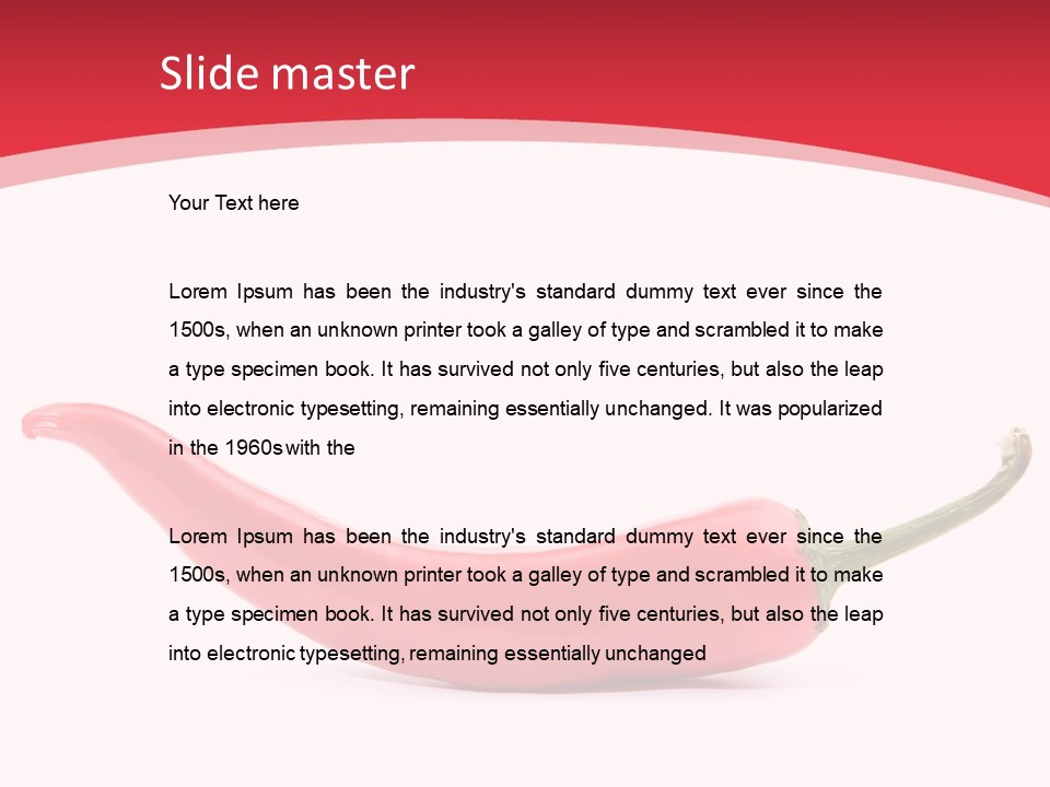 Healthy Cooking Paprika PowerPoint Template