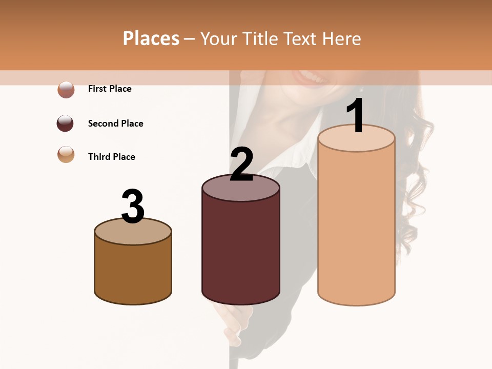 White Sign Businesspeople PowerPoint Template