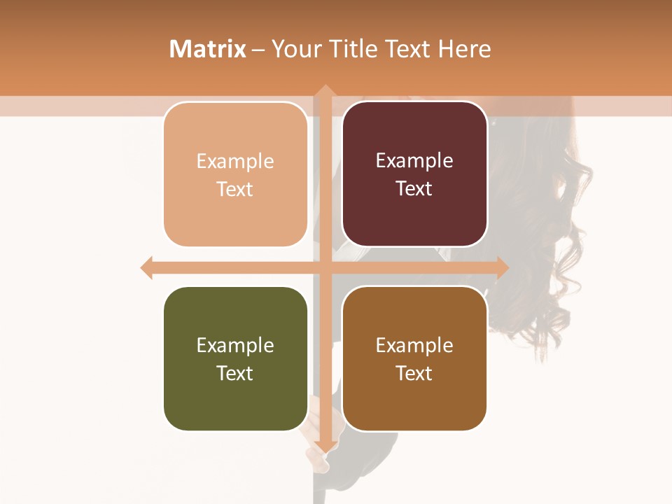 White Sign Businesspeople PowerPoint Template