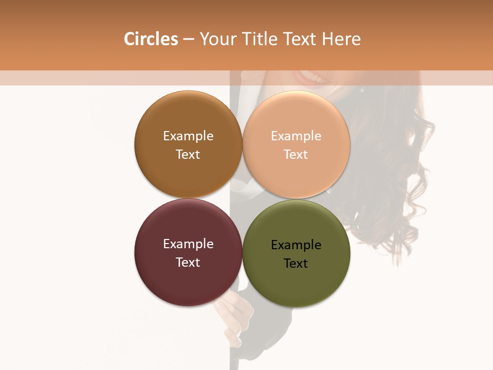 White Sign Businesspeople PowerPoint Template