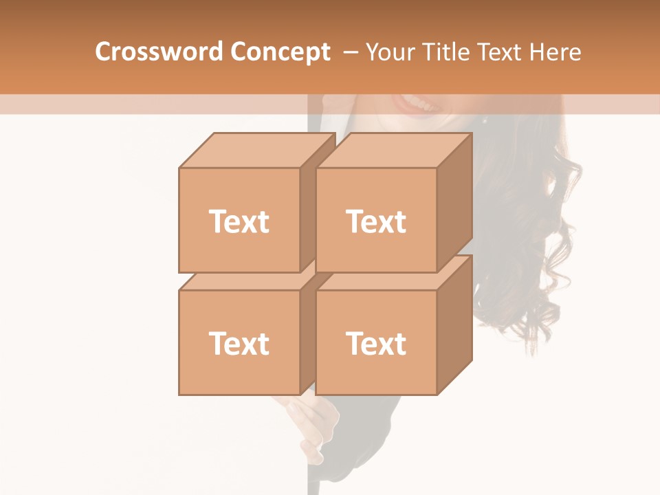 White Sign Businesspeople PowerPoint Template