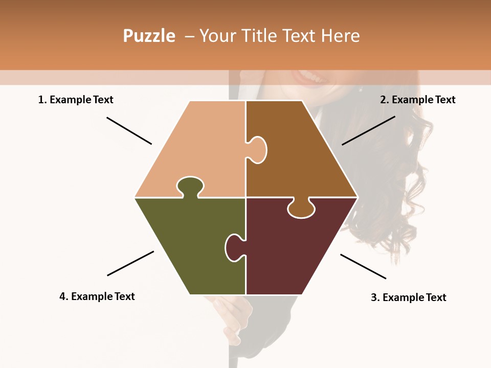 White Sign Businesspeople PowerPoint Template