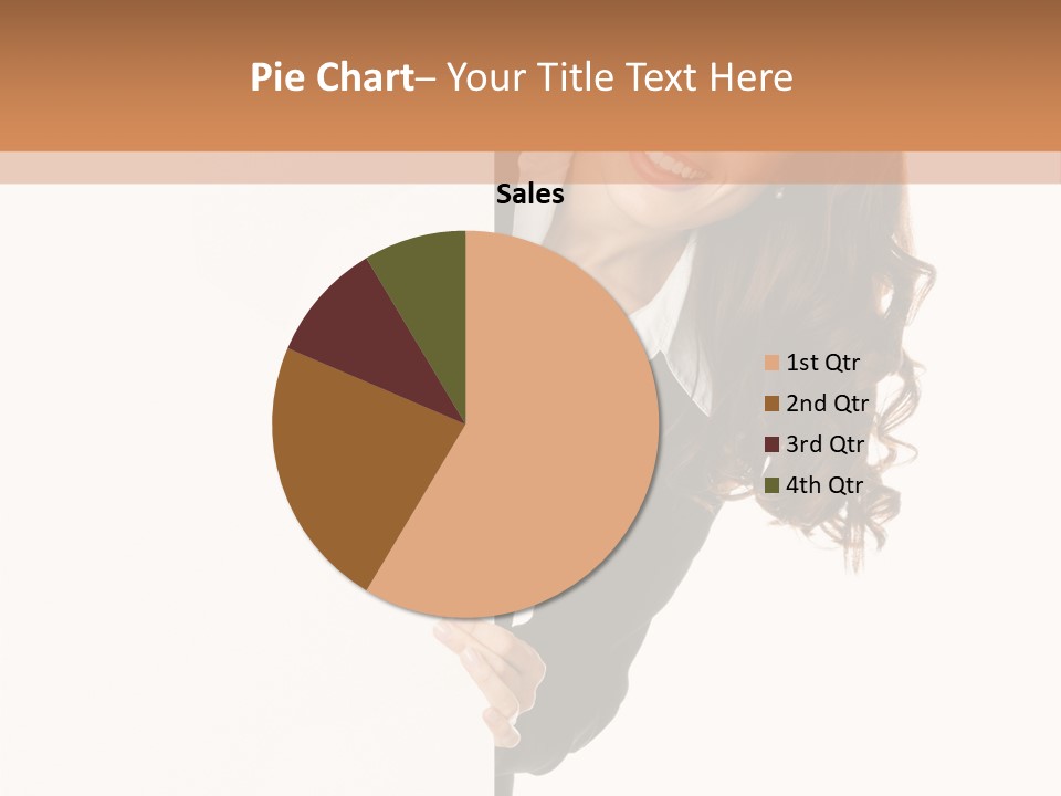 White Sign Businesspeople PowerPoint Template
