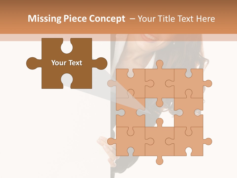 White Sign Businesspeople PowerPoint Template