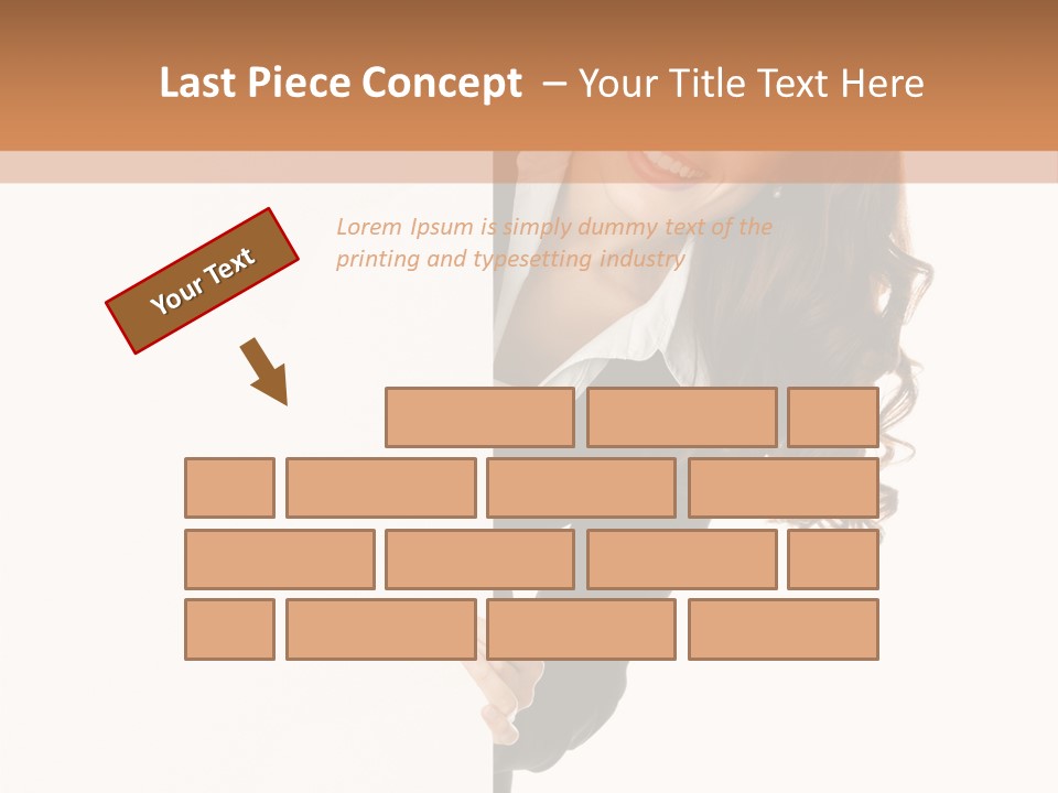 White Sign Businesspeople PowerPoint Template