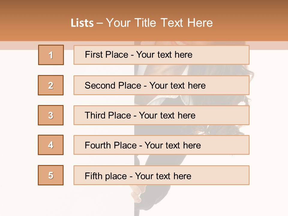 White Sign Businesspeople PowerPoint Template