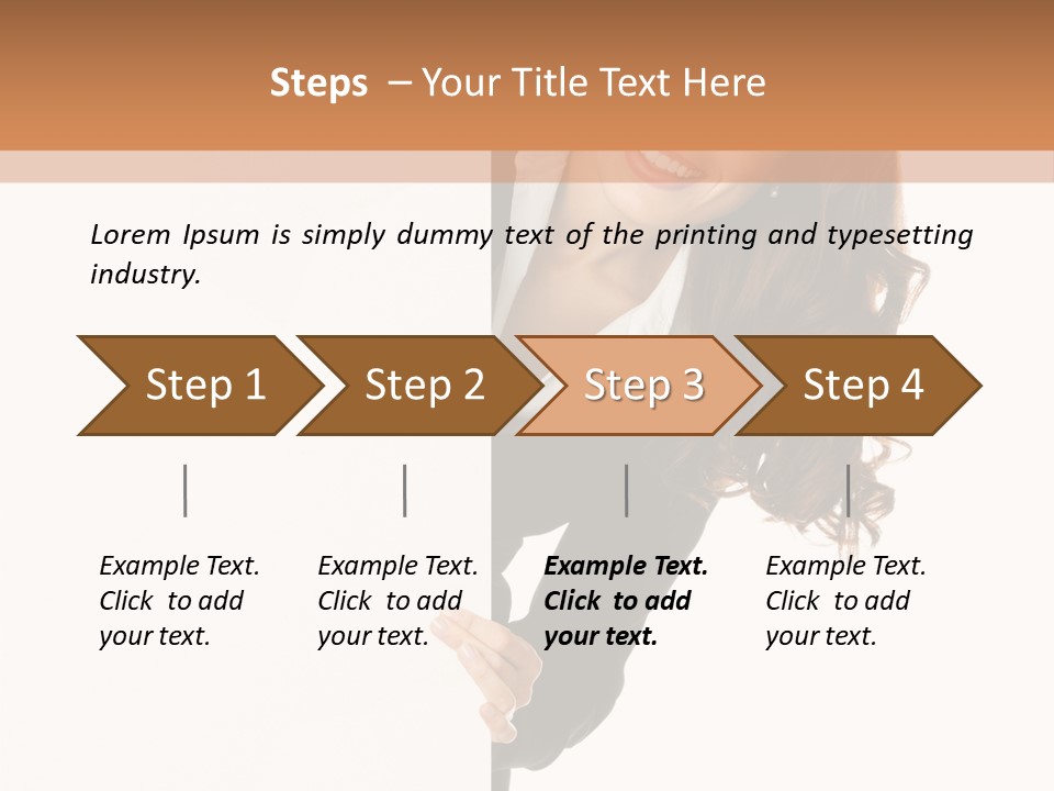 White Sign Businesspeople PowerPoint Template
