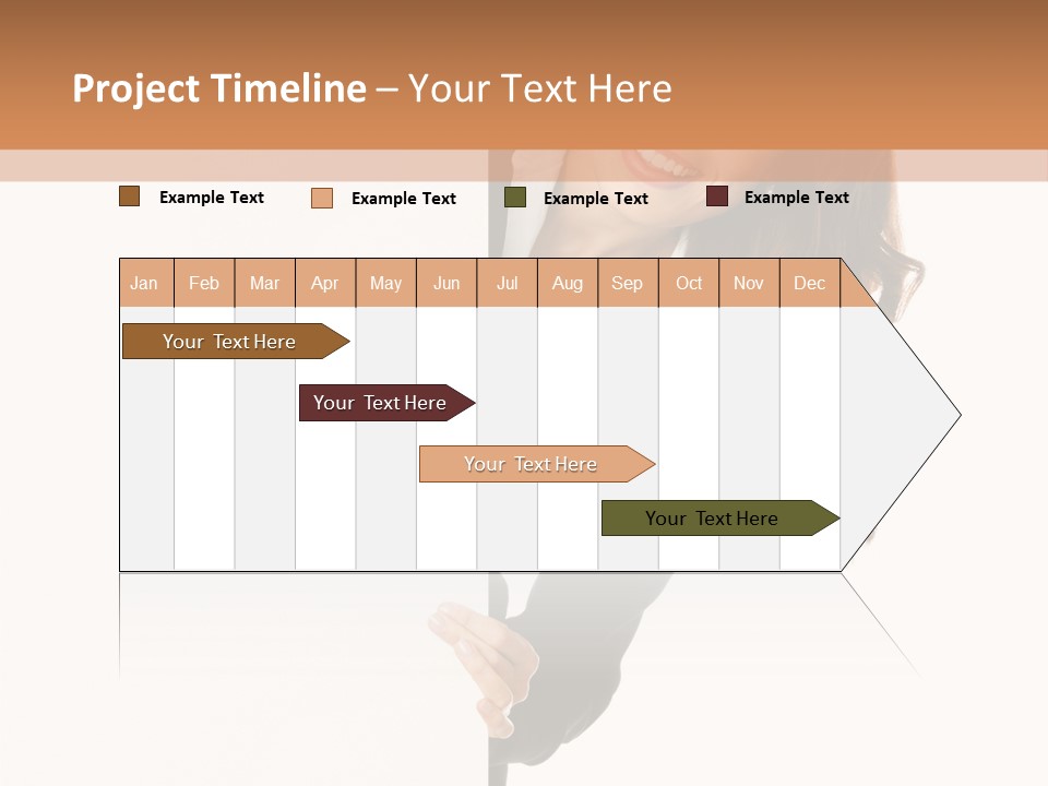White Sign Businesspeople PowerPoint Template