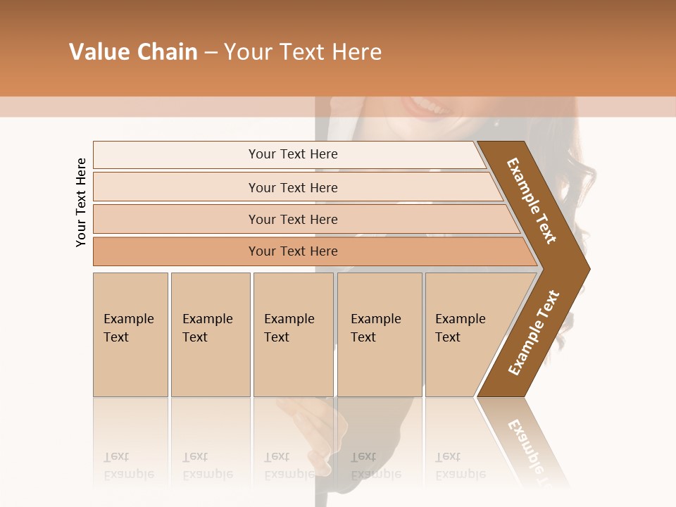 White Sign Businesspeople PowerPoint Template